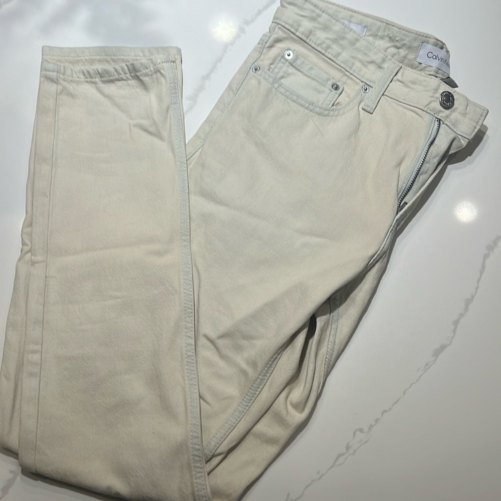 Calvin Klein Skinny Men’s White Denim 29w x 30l